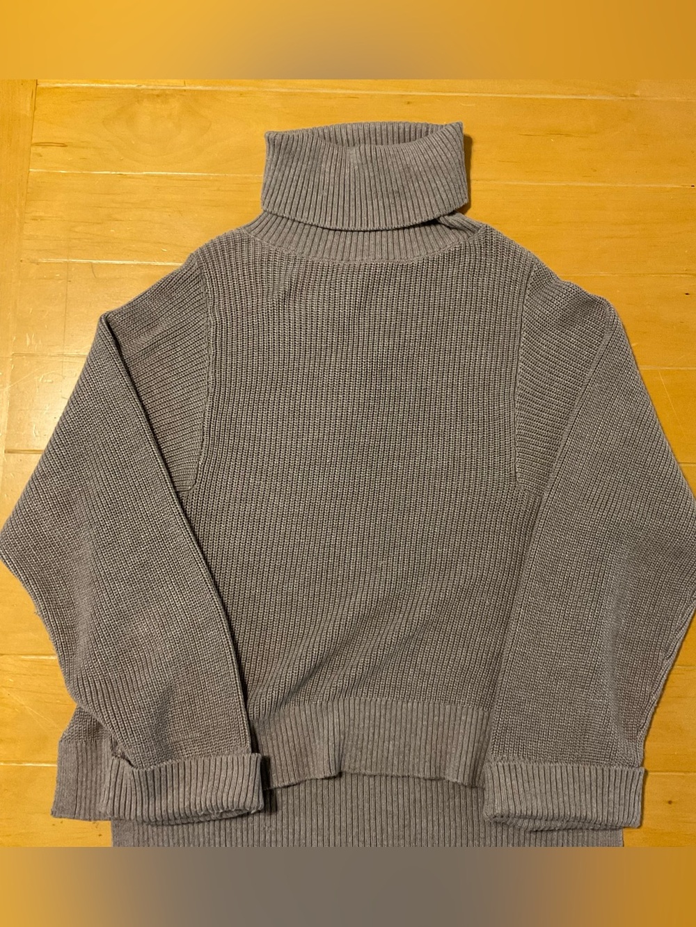 Gentle Fawn GF Collection Sz M Turtleneck Knit Sweater Beige Pullover